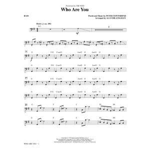 Who Are You (arr. Alan Billingsley) - Bass